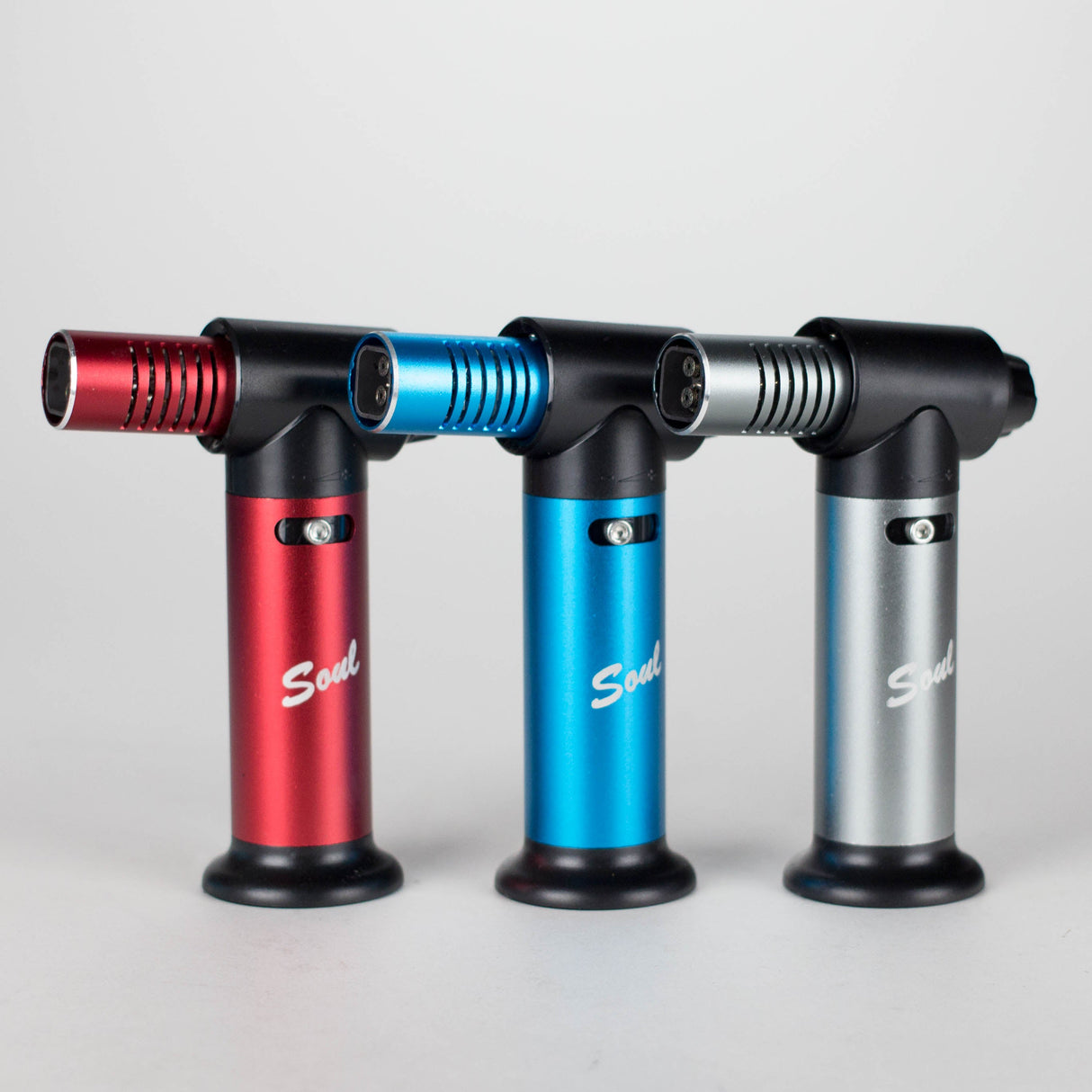 Soul Torches | Multi Color Torch Lighter – 6 Count Display [1804] | 4-Jet Flames Torch Canadian Distributor