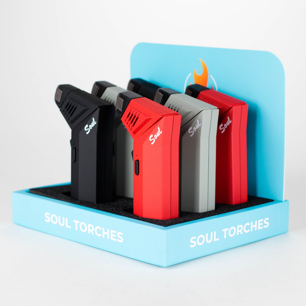 Soul Torch | Multi Color Torch lighter - 6 Count Display [1830] Torch Canadian Distributor