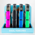 Soul Torches | Multi Color Torch lighter - 12 Count Display [1815] Torch Canadian Distributor