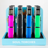 Soul Torches | Multi Color Torch lighter - 12 Count Display [1815] Torch Canadian Distributor