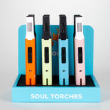 Soul Torches | Multi-Color Refillable Torch Lighter – 12 Count Display [1816] Torch Canadian Distributor