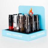Soul Torches | Multi Color Torch lighter - 12 Count Display [1826] Torch Canadian Distributor