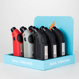 Soul Torches | Multi Color Torch lighter - 9 Count Display [1828] Torch Canadian Distributor