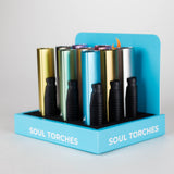 Soul Torches | Multi Color Torch lighter - 9 Count Display [1819] Torch Canadian Distributor