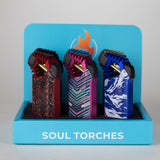 Soul Torches | Multi Color Torch lighter - 6 Count Display [1821] Torch Canadian Distributor