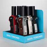 Soul Torches | Multi Color Torch lighter - 6 Count Display [1829] Torch Canadian Distributor