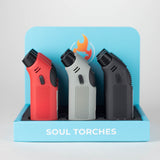 Soul Torches | Multi Color Torch lighter - 9 Count Display [1828] Torch Canadian Distributor