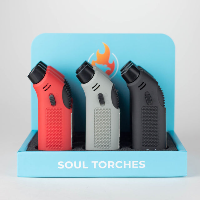 Soul Torches | Multi Color Torch lighter - 9 Count Display [1828] Torch Canadian Distributor