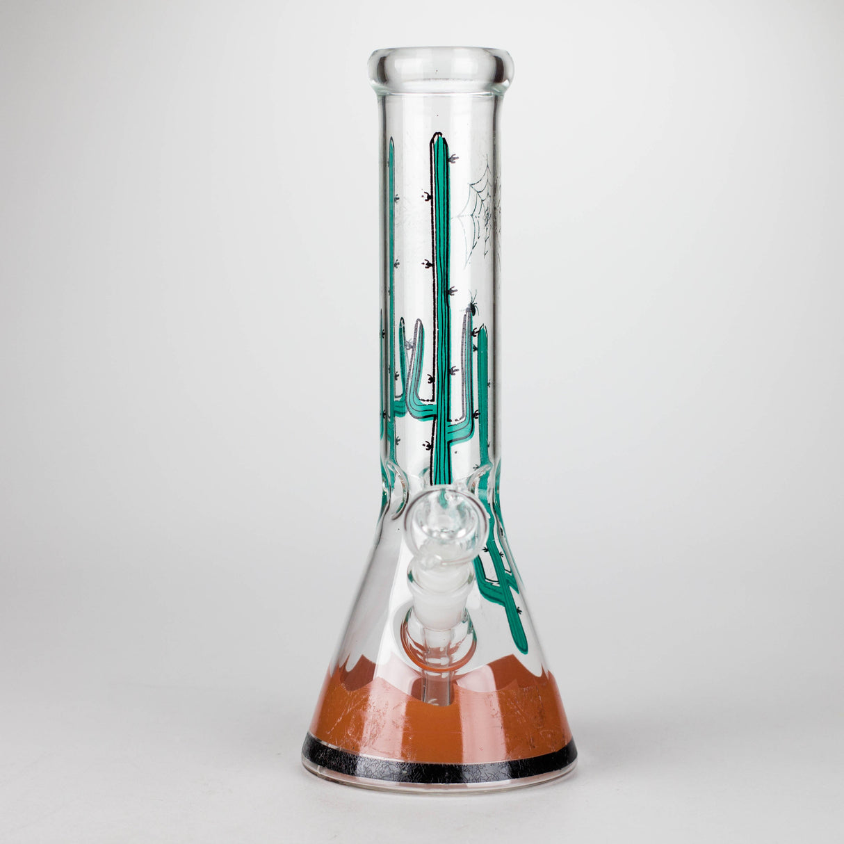12" Beaker Glass Bong with Sticker | 14mm Bowl Joint Glass Bong Bongzie Smokes
