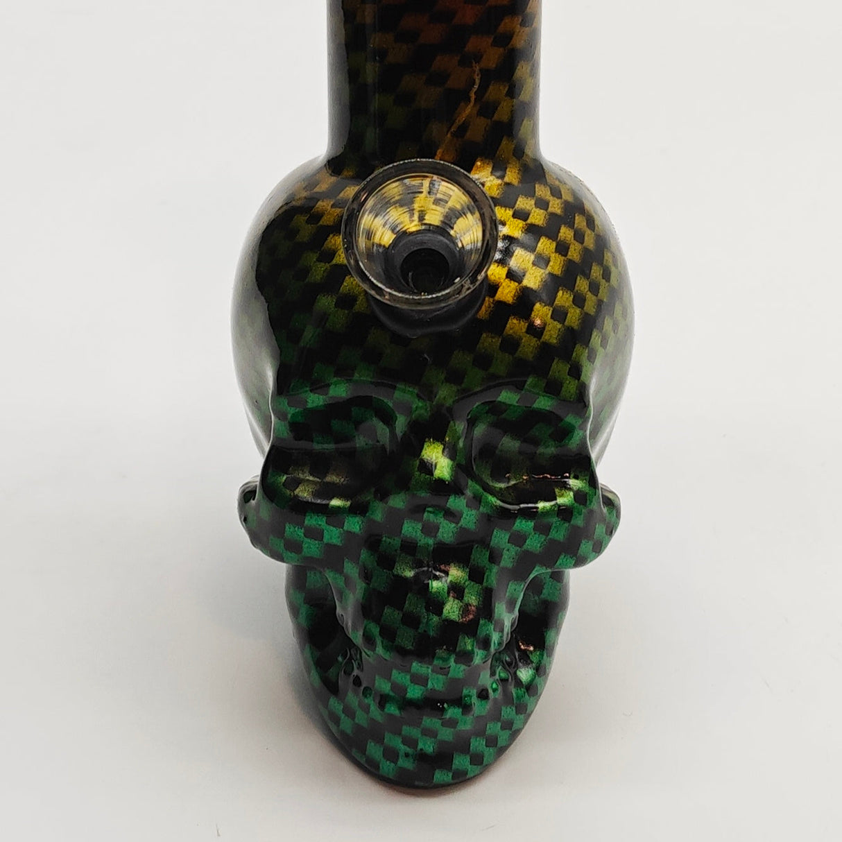 6" Carbon Fiber Skull Beaker Waterpipe 10Pcs/Box Resin · Silicone · Plastic Bong Super Supplys Inc