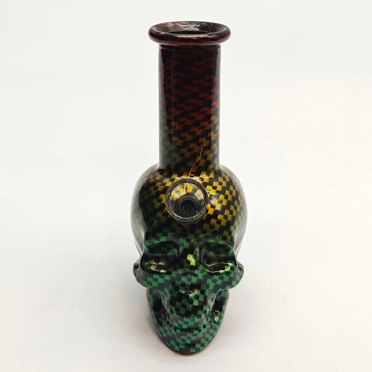 6" Carbon Fiber Skull Beaker Waterpipe 10Pcs/Box Resin · Silicone · Plastic Bong Super Supplys Inc