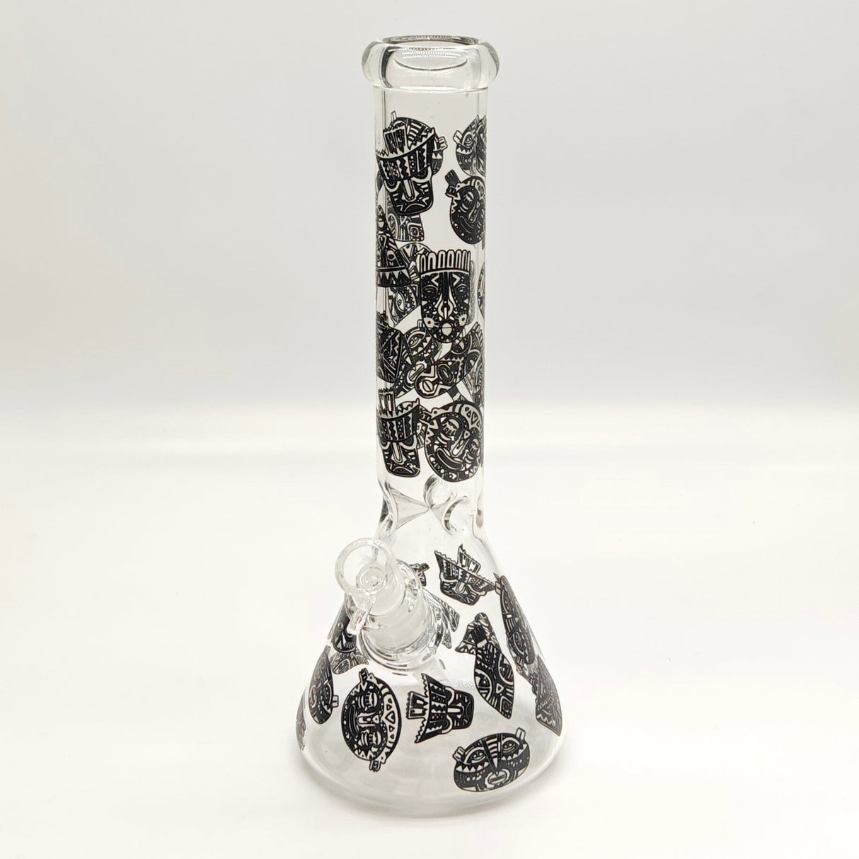 14" Glow in the dark 5mm Beaker Glass Bong Glass Bong Super Supplys Inc F