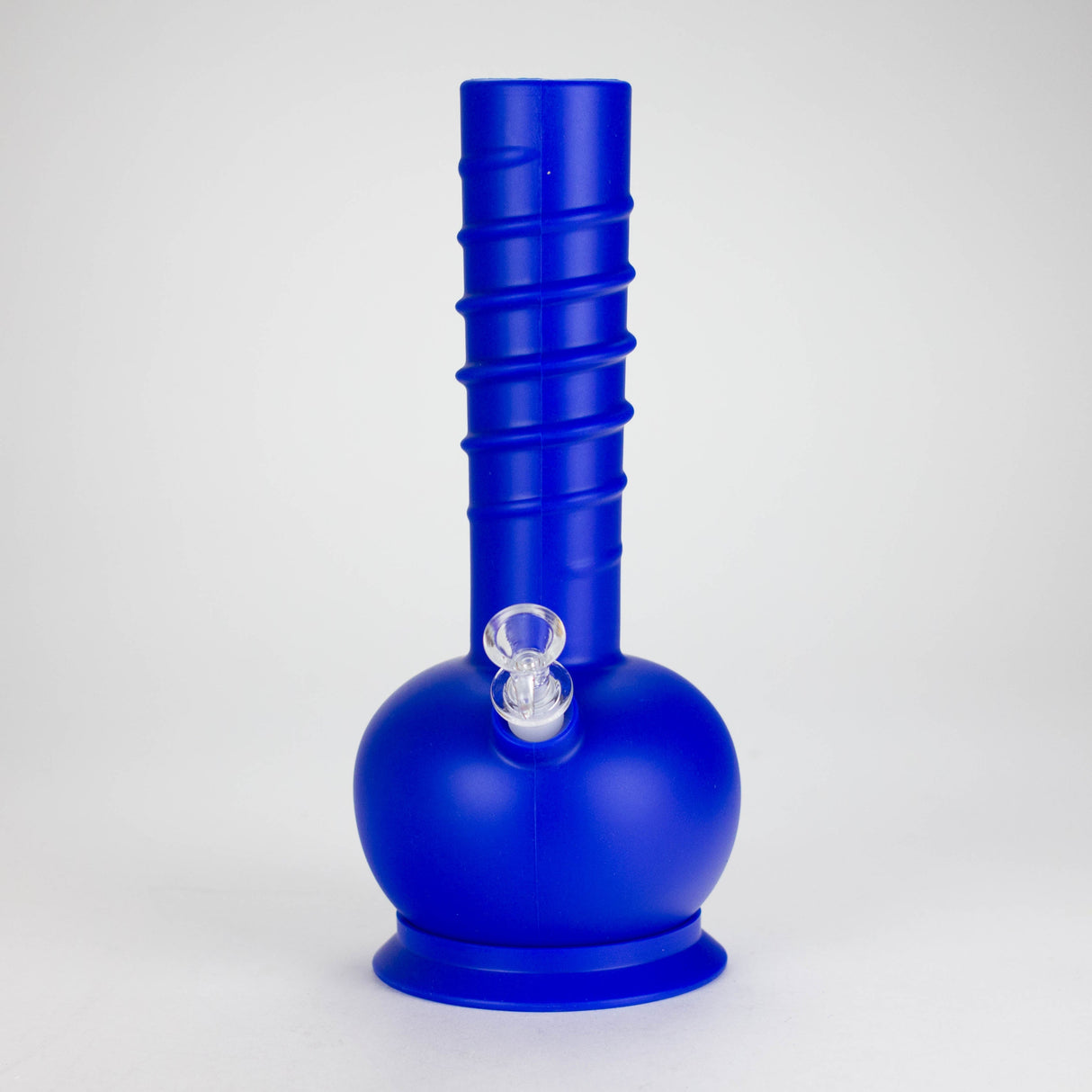 HIT | 12" Silicone Round Water Pipe - with Glass Bowl and Downstem Resin · Silicone · Plastic Bong NIBO Distribution