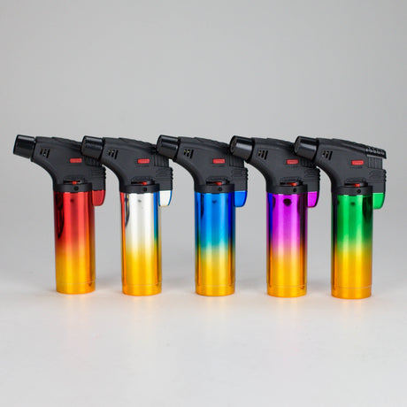BOOOM | Refillable Torch Lighter Golden [YO-2005] – 15 Count Display Torch Canadian Distributor