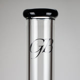 GB | 17" Tall Color Accented Beaker Bong – Slim Straight Tube with Downstem and Bowl Glass Bong RMG WHOLESALE