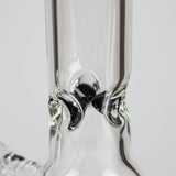 GB | 17" Tall Color Accented Beaker Bong – Slim Straight Tube with Downstem and Bowl Glass Bong RMG WHOLESALE
