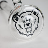 GB | 17" Tall Color Accented Beaker Bong – Slim Straight Tube with Downstem and Bowl Glass Bong RMG WHOLESALE