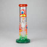 8.5" PsyTotem Glass Bong – 5mm Thick Glass, Tribal Totem Design Glass Bong DY Glass