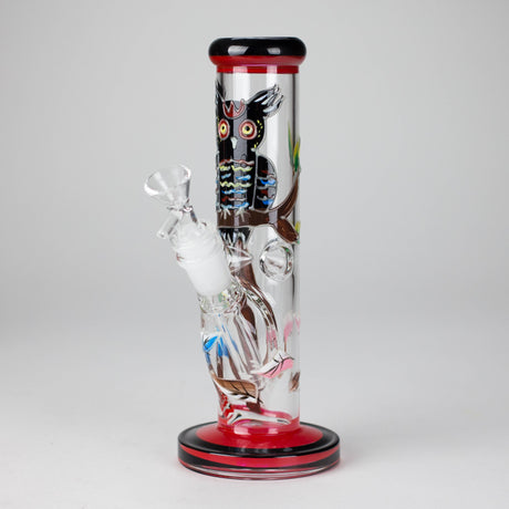 8.5" PsyTotem Glass Bong – 5mm Thick Glass, Tribal Totem Design Glass Bong DY Glass Design B