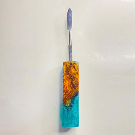 VOW | Olive Wood Epoxy Dabber - Type B – Handcrafted, Durable, and Stylish Cap · Dabber · Insert · Clip · Nail Variety Olive Wood Green