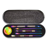 The Ultimate 7-Piece Metal Dab Tool Kit Cap · Dabber · Insert · Clip · Nail Maple Craft Inc Rainbow