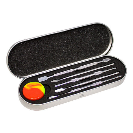 The Ultimate 7-Piece Metal Dab Tool Kit Cap · Dabber · Insert · Clip · Nail Maple Craft Inc