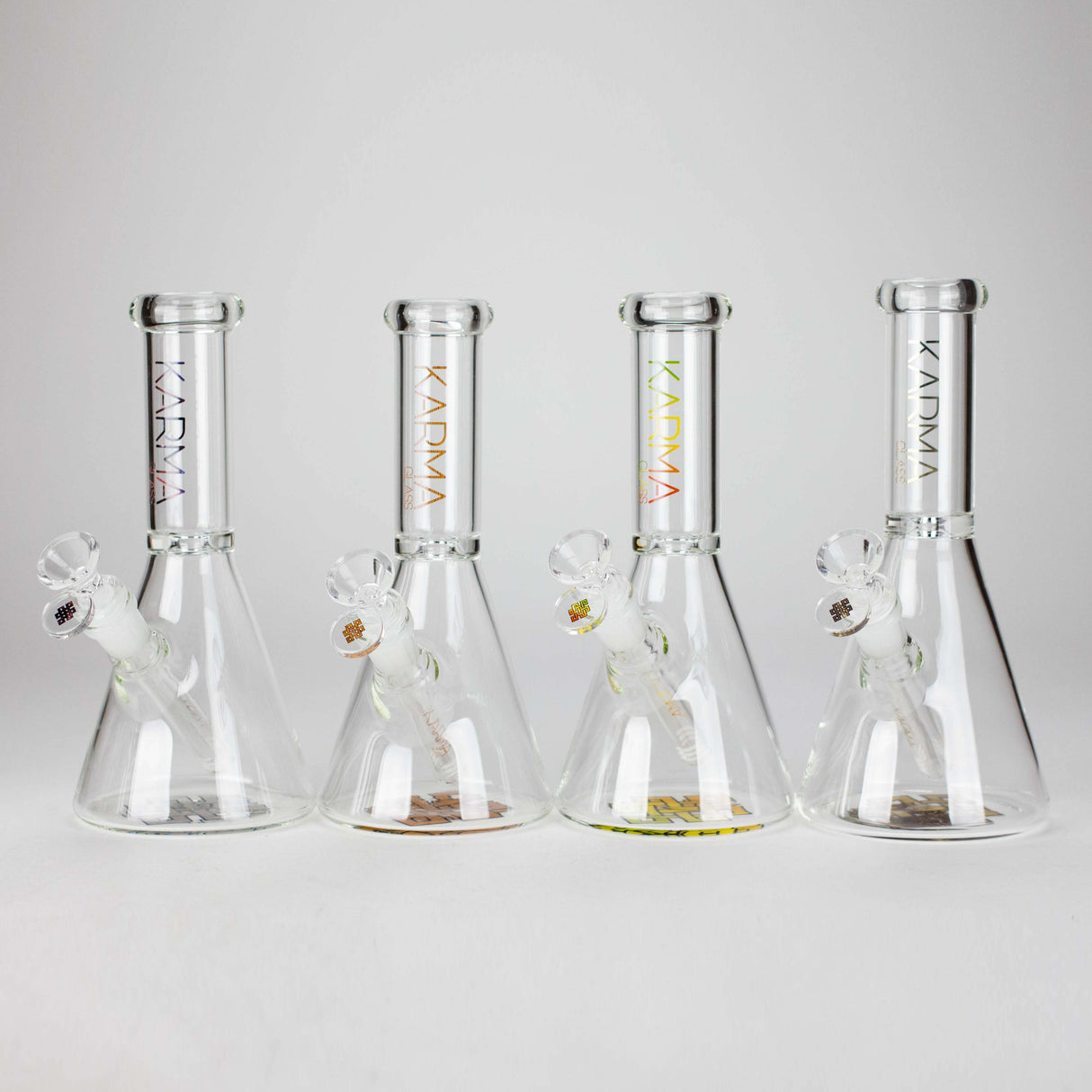 Karma | 9" Skinny Beaker Glass Bong Glass Bong Maq Distributors