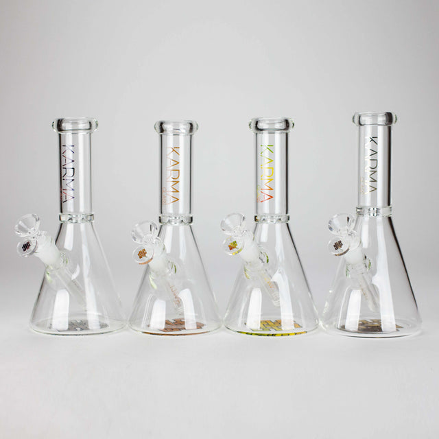 Karma | 9" Skinny Beaker Glass Bong Glass Bong Maq Distributors