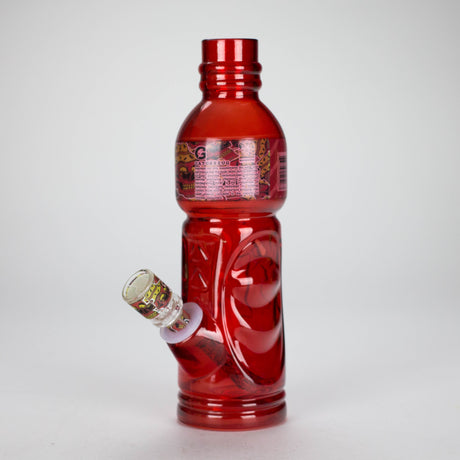 9.5" RM Sports bottle Glass Bong Glass Bong JJ Distribution Red