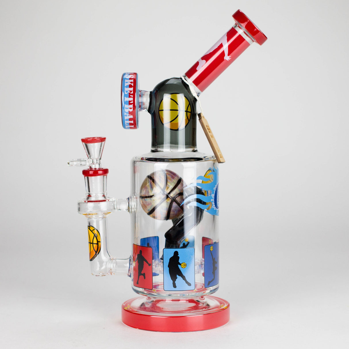Cheech | 12″ Dunked Out Basketball Bong – CHE‑360 Glass Bong Smoking Cat Distribution