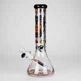 Cheech | 13″ Tiger Decal Beaker Bong – CA-050 Glass Bong Smoking Cat Distribution