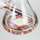 Cheech | 13″ Tiger Decal Beaker Bong – CA-050 Glass Bong Smoking Cat Distribution