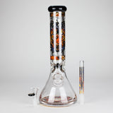Cheech | 13″ Tiger Decal Beaker Bong – CA-050 Glass Bong Smoking Cat Distribution