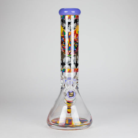 Cheech | 13″ Cat Decal Beaker Bong – CA-034 Glass Bong Smoking Cat Distribution