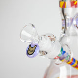 Cheech | 13″ Cat Decal Beaker Bong – CA-034 Glass Bong Smoking Cat Distribution