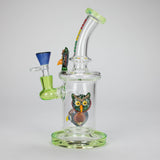 Cheech | 10" Wise Owl Rig-CHE-106 Glass Bong Smoking Cat Distribution