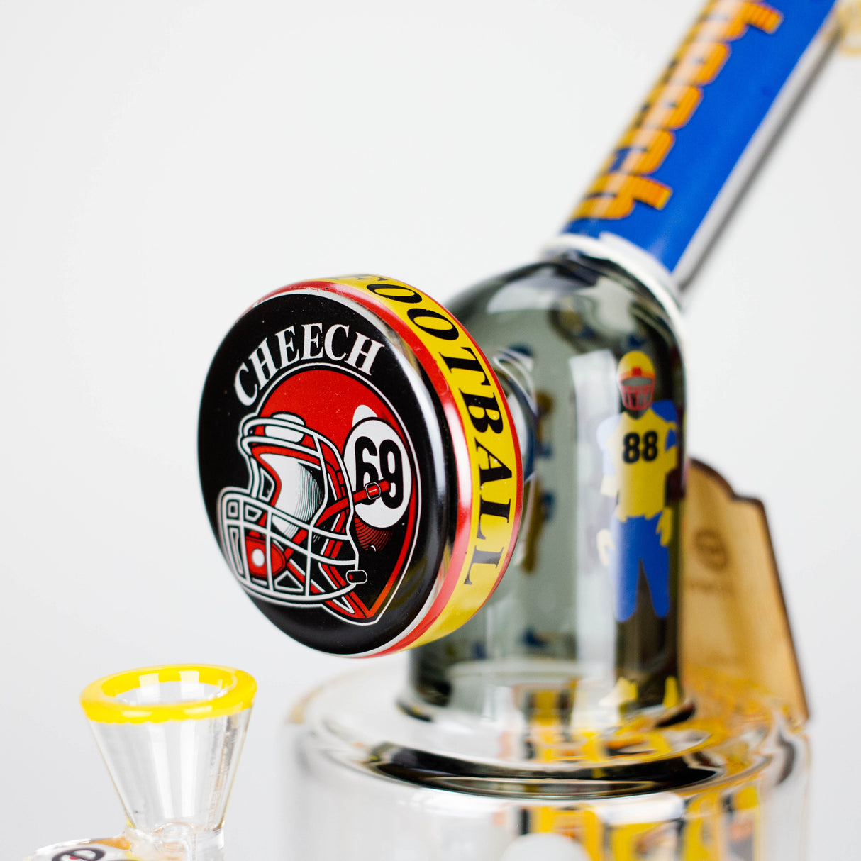 Cheech | 12″ Football Sunday Bong – CHE‑362 Glass Bong Smoking Cat Distribution