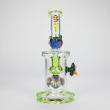 Cheech | 10" Wise Owl Rig-CHE-106 Glass Bong Smoking Cat Distribution