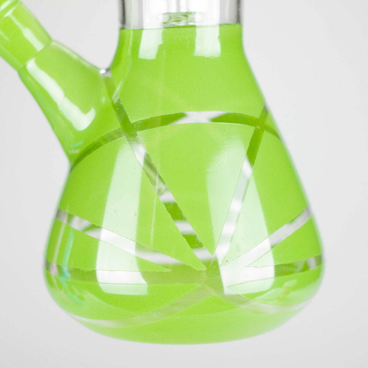 12" Zic-Zac Glass Water Pipe with Dome Percolator | Assorted Colors Glass Bong RMG WHOLESALE