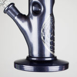 10" Straight Tube Water Pipe with Ball Pattern | Durable Glass – Assorted Colors Glass Bong RMG WHOLESALE