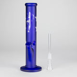 10" Straight Tube Water Pipe with Star Pattern | Durable Glass – Assorted Colors Glass Bong RMG WHOLESALE