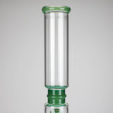 18" Straight Glass Water Pipe with Dual Percolator – Assorted Colors Glass Bong RMG WHOLESALE