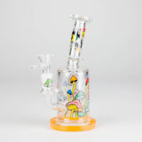 7" Magic Mushroom Glass Bong with Perc – Glow-in-the-Dark Glass Bong 777 Smoke Design3