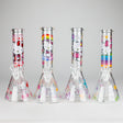 10" 5mm Glass Beaker Bong With Kitty Design Glass Bong 777 Smoke