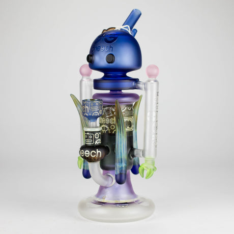 Cheech | 12″ AI Bubble Bot Deluxe bong – CHE‑30x Glass Bong Smoking Cat Distribution Blue (CHE-310)