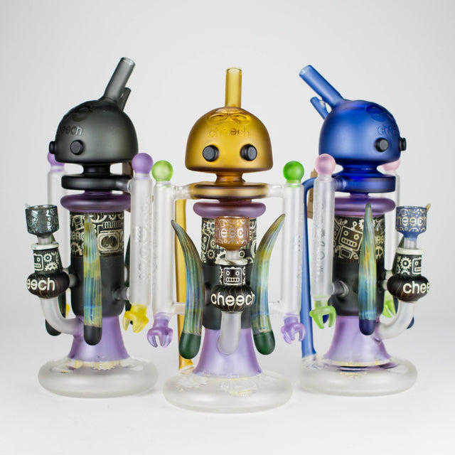 Cheech | 12″ AI Bubble Bot Deluxe bong – CHE‑30x Glass Bong Smoking Cat Distribution
