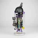 Cheech | 12″ AI Bubble Bot Deluxe bong – CHE‑30x Glass Bong Smoking Cat Distribution Grey (CHE-308)