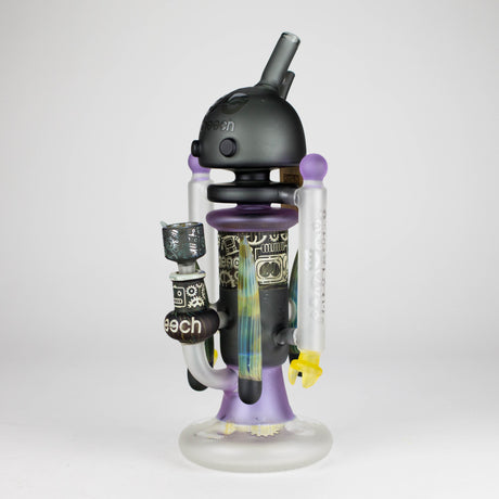 Cheech | 12″ AI Bubble Bot Deluxe bong – CHE‑30x Glass Bong Smoking Cat Distribution Grey (CHE-308)