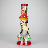 13" Shroomed Out Glow in the dark Glass Bong Glass Bong DY Glass