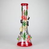 13" Shroomed Out Glow in the dark Glass Bong Glass Bong DY Glass